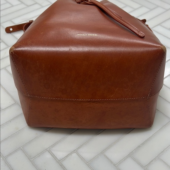 MANSUR GAVRIEL Brown Leather Bucket Bag - Picture 6 of 14
